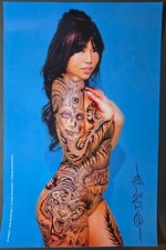 Original Tim Lehi Mandy Lyn Traditional Tattooed Woman Photo Poster Print Signed