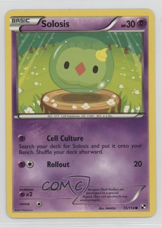 Solosis Pokemon Black & White Base Set #55