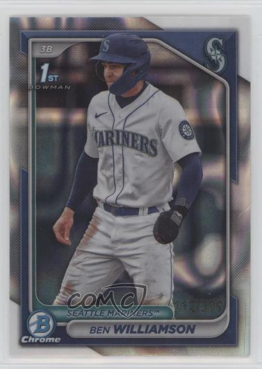 2024 Bowman Chrome Prospects Lava Refractor /399 Ben Williamson #BCP-67 sc8