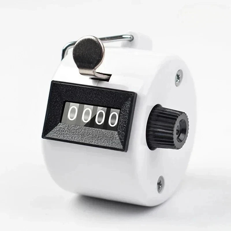 Hand Tally Counter, Handheld 4 Digit Lap Counter, Manual Mechanical Clicker HO
