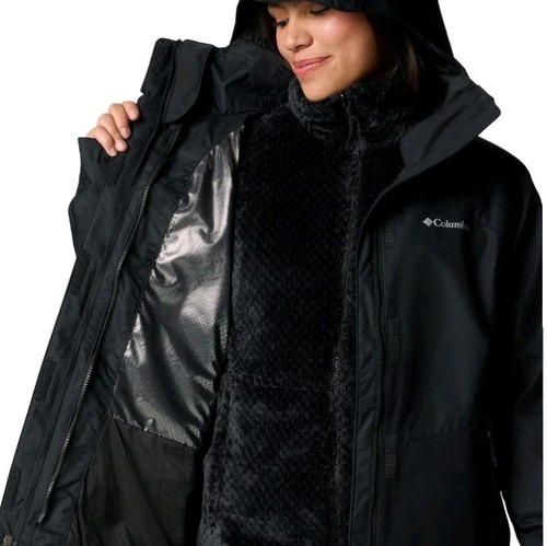 COLUMBIA WOMENS BUGABOO III Omni Heat 3-1 WATERPROOF INTERCHANGE JACKET Sz XXL