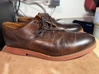Walk-Over Dress Shoes Mens Brown Leather Plain Toe Derby Size 10 M USA Made — photo 2