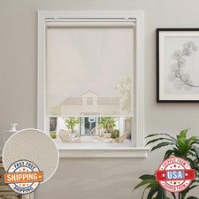 AOSKY Cordless Roller Shades Light Filtering Solar Screen UV Protection 23x72 Be