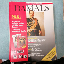 Damals. Vereinigt mit dem Magazin Geschichte. 26.Jahrgang, Heft 1- 12 komplett