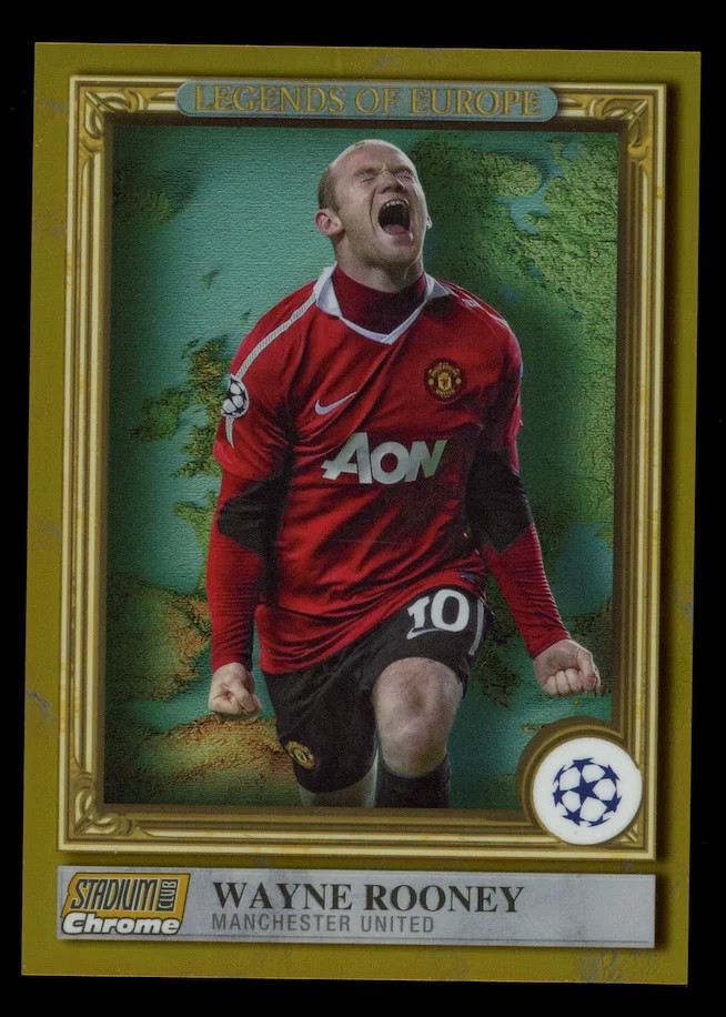 WAYNE ROONEY 2022-23 Topps Stadium Club Chrome Legends of Europe Gold /50 #LE-WR