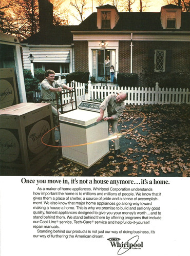 1984 Whirlpool Washer Dryer Delivery Appliances House A Home vintage Print AD