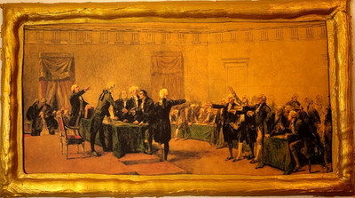 July 4 1776 United States Declaration of Independence Old World Art Icon Plaque