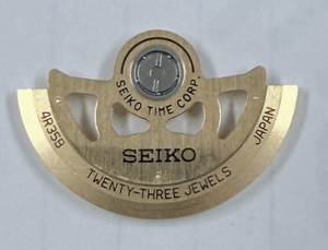 Authentic Seiko Genuine Gold Plated Rotor With Bearing For Cal 4R35 NOS