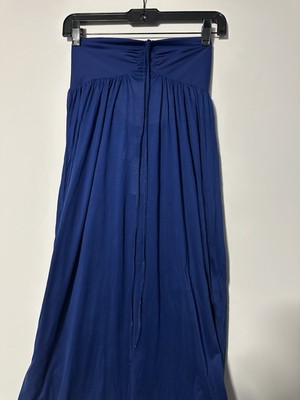 royal blue cover up for dress Blue Sheer Maxi Cover Up Dress With Ruffle Details – ADONIS BOUTIQUE