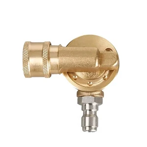 7 Coupleur rotatif à angles 4500 PSI 1/4 QC Adaptateur en laiton pour tuyau haute pression