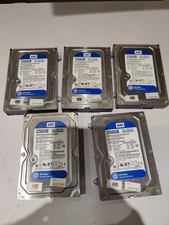 HDD 3.5 Inch WD2500AAKX 5x 250GB  SATA Desktop Internal Hard Drive Joblot X5