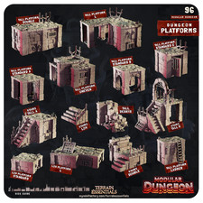 Tabletop Terrain Plattformen 28 32mm | DnD Wa...