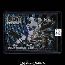 2020-21 Skybox Metal #ND-3 Nick Robertson Leafs Net Deposits