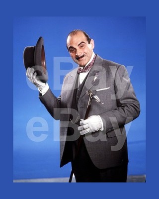 Poirot (TV) David Suchet ''Hercule Poirot'' 16x12 Foto Poster Druck