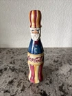 Vintage Coca Cola Bottle Hand Painted Uncle Sam Red White Blue Folk Art