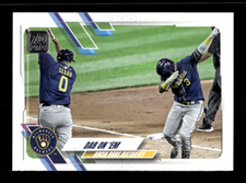 2021 Topps # 7 Milwaukee Brewers Dab On 'Em Card (B60) Orlando Arcia
