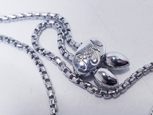 Rhythm & Muse Lab-Created Blue & White Sapphire Bolo Sterling Silver Bracelet - Picture 4 of 7