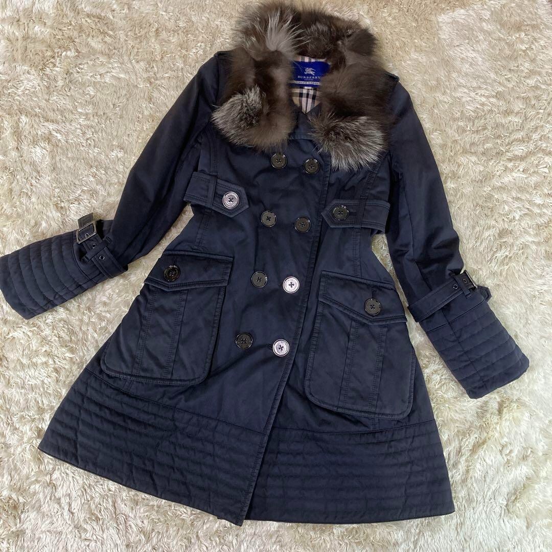 BURBERRY BLUE LABEL コート　38 BURBERRY LONDON BLUE LABEL Trench Coat Women Size 38 polyester
