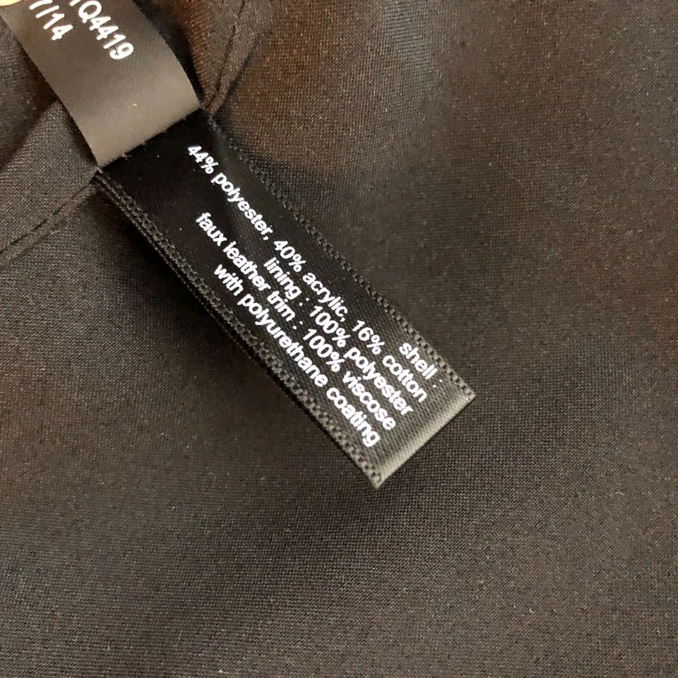 Falda lápiz The Limited tapiz texturizado cachemira imitación cuero rojo negro 2 Foto 4 de 4