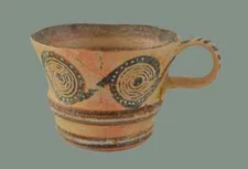 Cup reproduction artifact from Thera High quality Sculpture