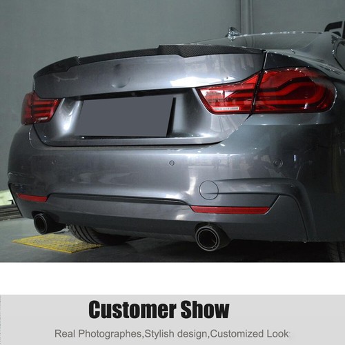 For BMW 4 Series F32 428i 435i Coupe Carbon Fiber Rear Trunk Lip Spoiler Wing - Picture 4 of 12