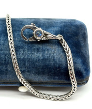 LAA Trollbeads Mexico Lock Dichroic  Bracelet Sterling Silver 10108 Retired 7 "