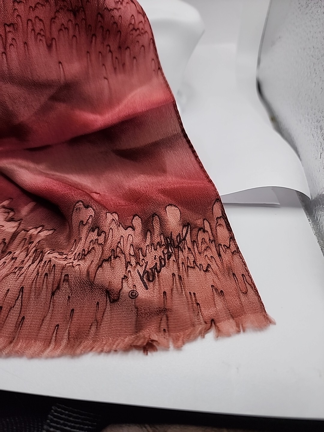 Signed KRISKA Rectangular Colorful Dyed Designer … - image 14