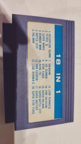 18 in 1 Famiclone/Famicom Cartridge Nes Tv Game - Picture 3 of 3