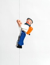 Wooden Toy Climbing Figure Sailor Height = 6,5 (Climbing Rope Ca 45 CM) CM New