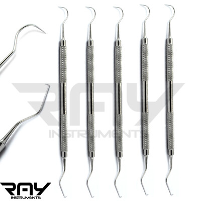 Set Of 5 Dental Explorer 23/17A Dentist Teeth Cleaning Hygienist Probes Lab Tool