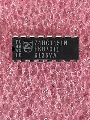 74HCT151N IC MULTIPLEXER 1 FUNC 8 INPUT 1 OUTPUT 16 PIN DIP PHILIPS (LOT OF 12)