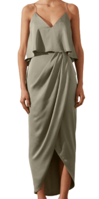 shona joy green silk dress Shona Joy Elle Silk Lace Dress Green Size 10 – lonedresshire main image 0