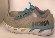 Men’s Hoka One One  Elevon Size 11 Gray Teal Yellow