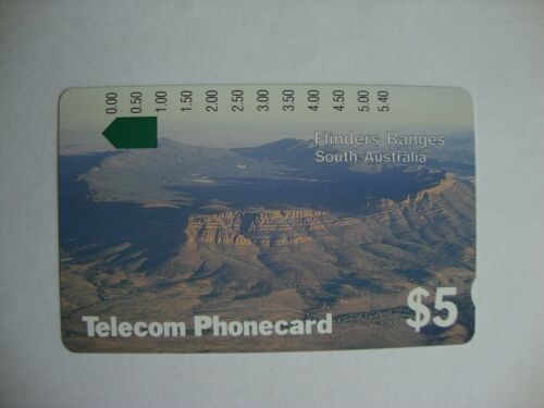 $5 Telecom Australia Phonecard - South Australia Flinders Ranges - Mint & Unused - Afbeelding 1 van 2