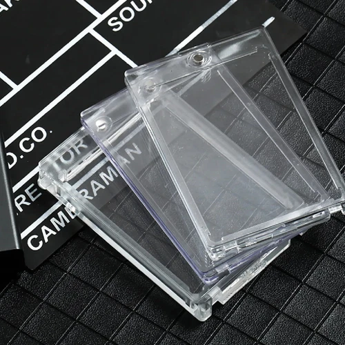 Paquete de 25 portatarjetas deportivas coleccionables magnéticas 55pt protección UV dura con un solo toque - Imagen 4 de 13