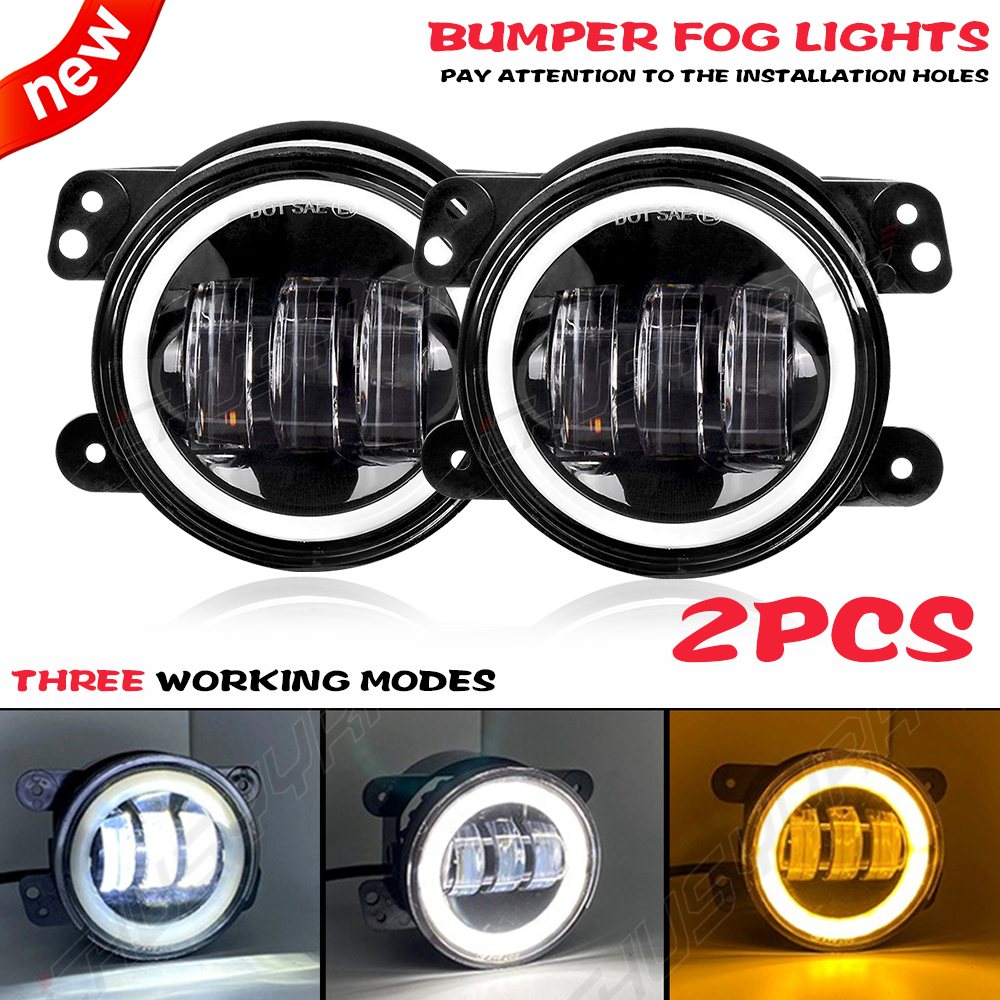 For Dodge Charger 2011~2013 Clear Lens Bumper Fog Light Lamps