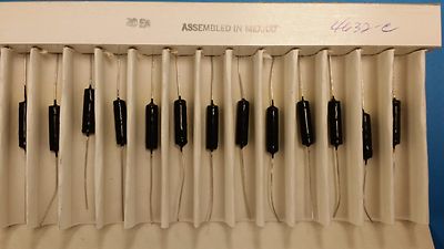 (2 PCS) 4632-C JW MILLER RF CHOKE IRON CORE FORM SINGLE LAYER WINDINGS 100UH