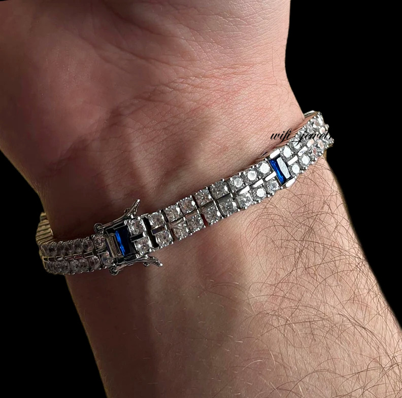 Five Row Diamond Mesh Bracelet - Shaftel Diamonds