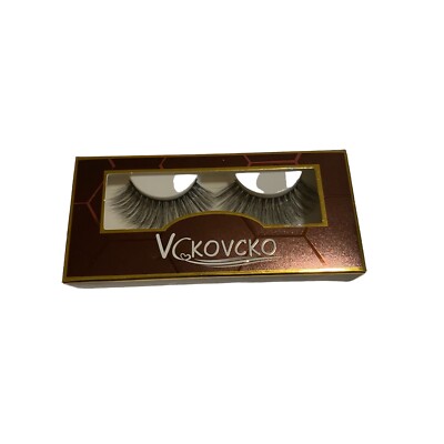 NEW VC Kovcko Black False Falsies Fake Eyelashes NIB One Size OS