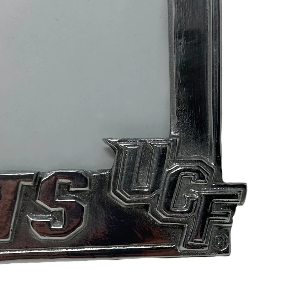 VTG Arthur Court UCF Knights Silver Metal Picture Frame 4x6 Photo Licensed RARE - Image 4 of 4