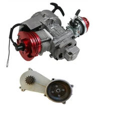 2 Stroke 49cc 50cc Engine Motor + Gearbox Mini Dirt Bike Bicycle ATV Go kart