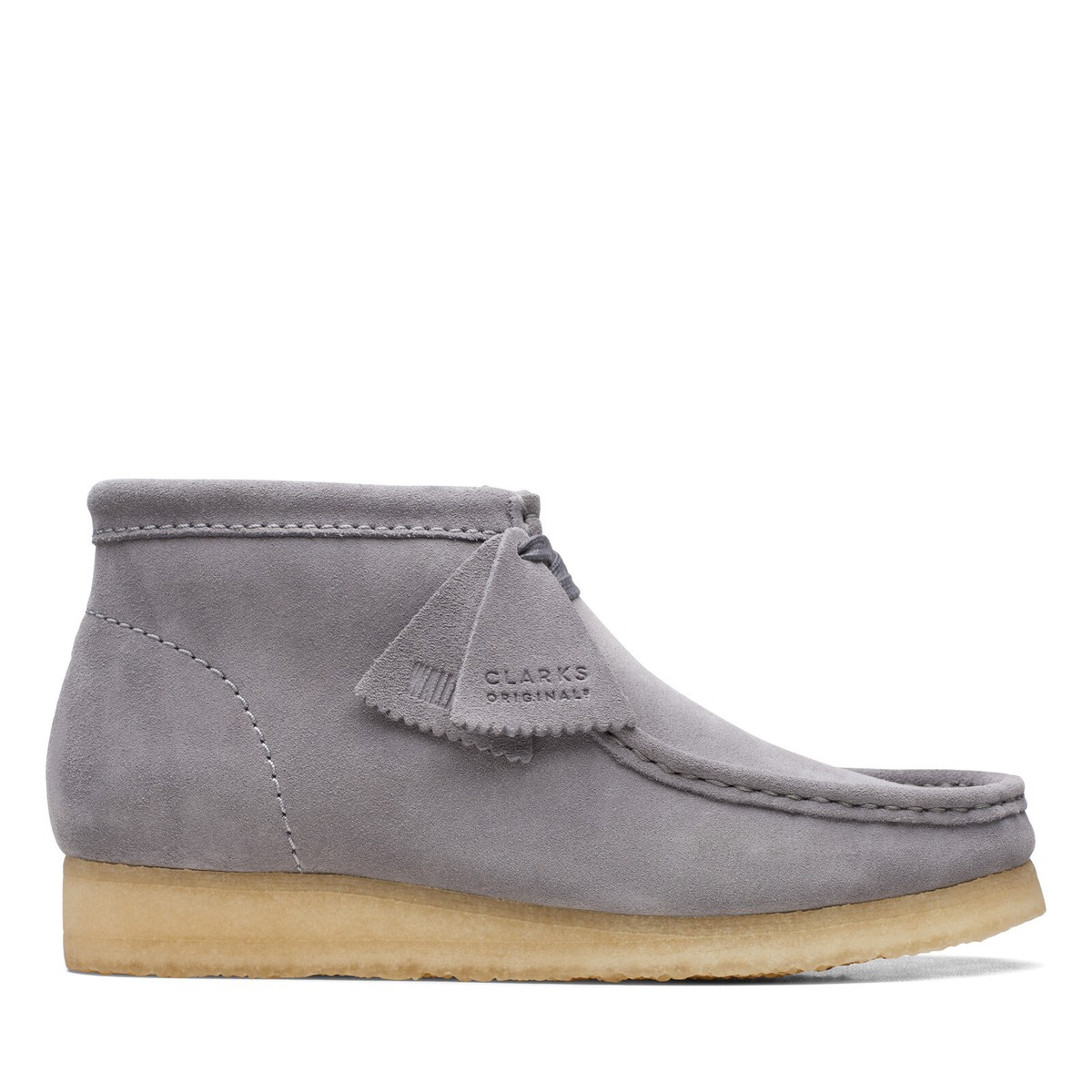 Clarks Wallabee Boot 26169731 Mens Gray Suede Lace Up Chukkas Boots Clarks Wallabee Boot 26169731 Mens Gray Suede Lace Up Chukkas Boots