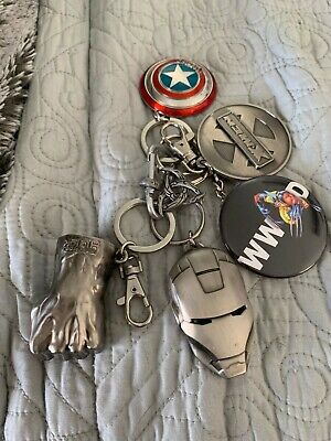 Marvel Avengers Lanyard Keychain Key Chain Iron Man Thor Captain America Hulk