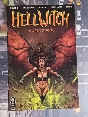 HELL WITCH #1 - BLACK AND WHITE EDITION  NM
