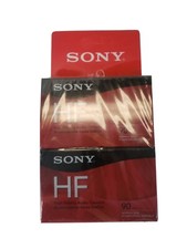 2 Pack Sony High Fidelity HF 90 Minute Audio Recording Blank Cassette Tapes NEW
