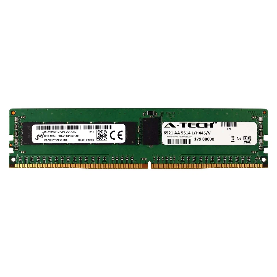 DDR4 2133MHz Micron 8GB Module Dell PowerEdge R730xd R730 R630 T630 Memory RAM