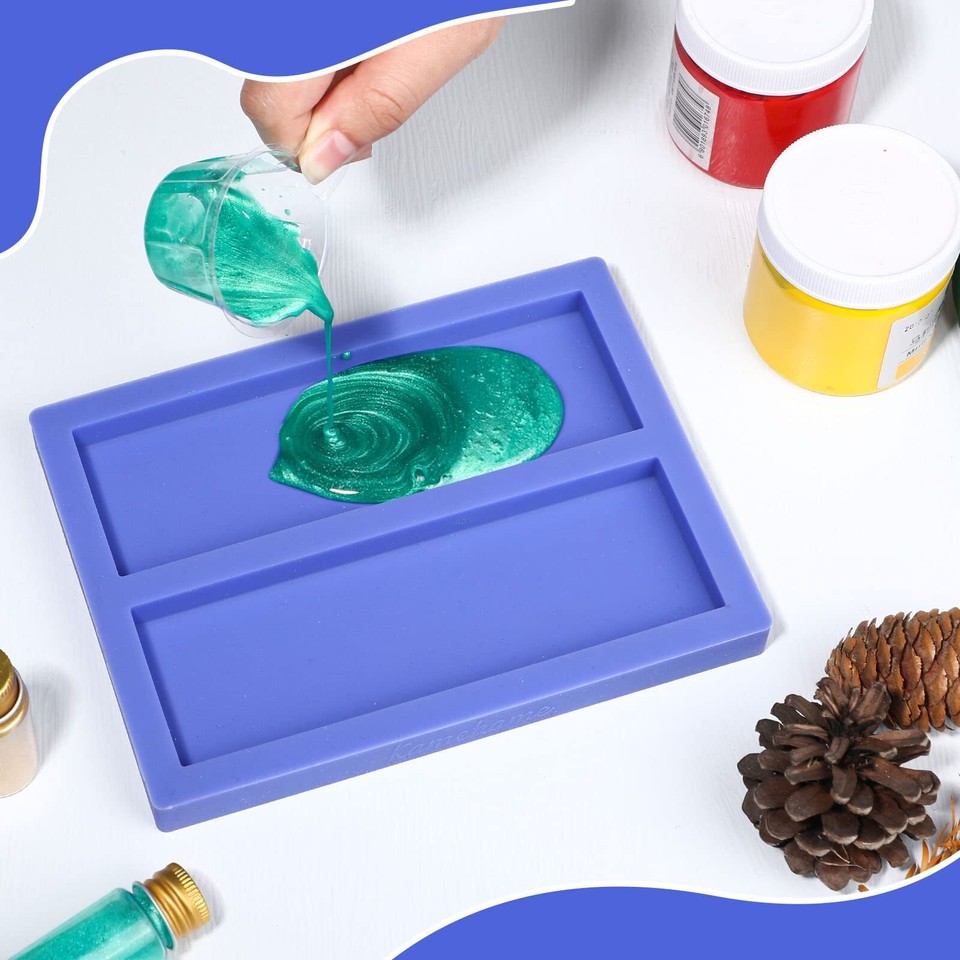 Silicone Knife Scale Mold Casting Resin Knife Handle Scales Mold DIY