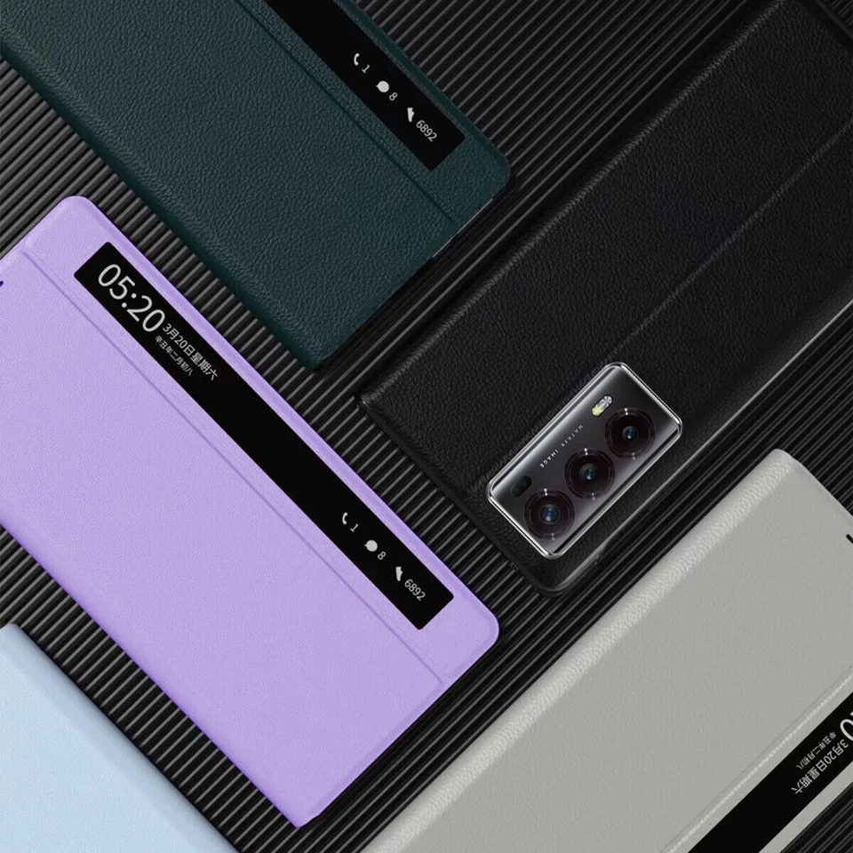 For Honor Magic V2 2023 Luxury Smart View Flip Leather Business Stand Cover Case - Image 2 of 4