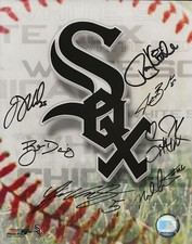 Chicago White Sox multi signed 8x10 photo Scott Podsednik, Juan Uribe, Kittle