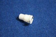 Quick Disconnect Coupling With Shutoff 1/4 Flow 1/4" Male NPT Delrin Acetal 